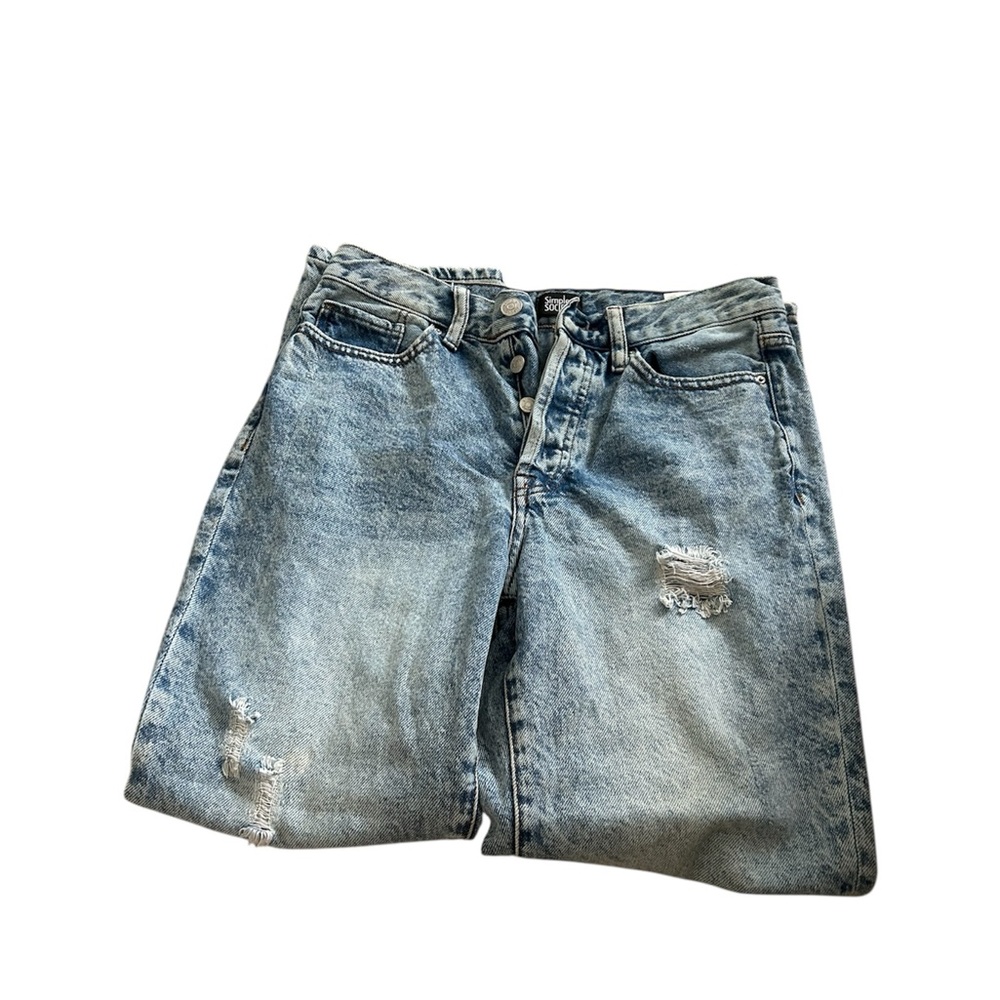 Boyfriend Jeans in Light Blue